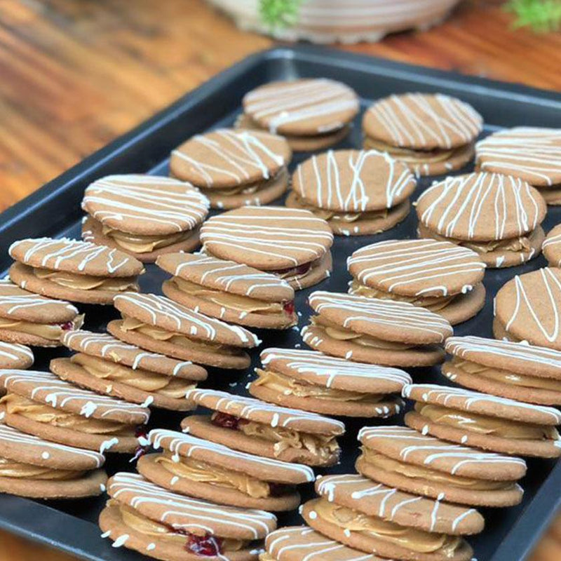 Alfajor - Mantequilla de Mani+ Frambuesa